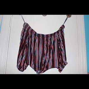 Off the shoulder crop top